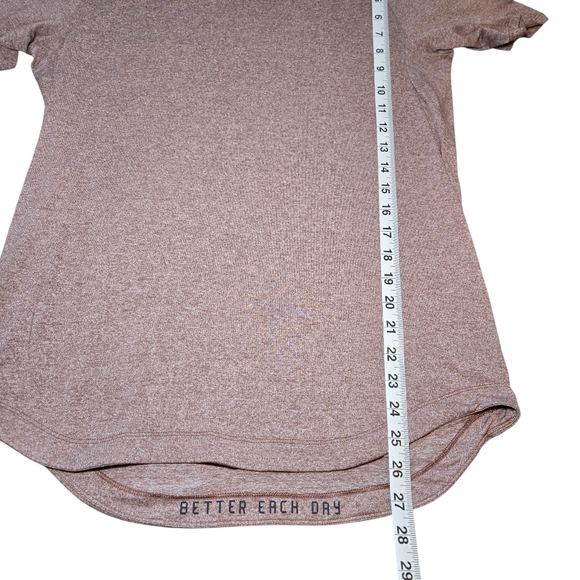Men's Lululemon Drysense Mesh Short Sleeve - Heathered Burgundy - Picture 7 of 7